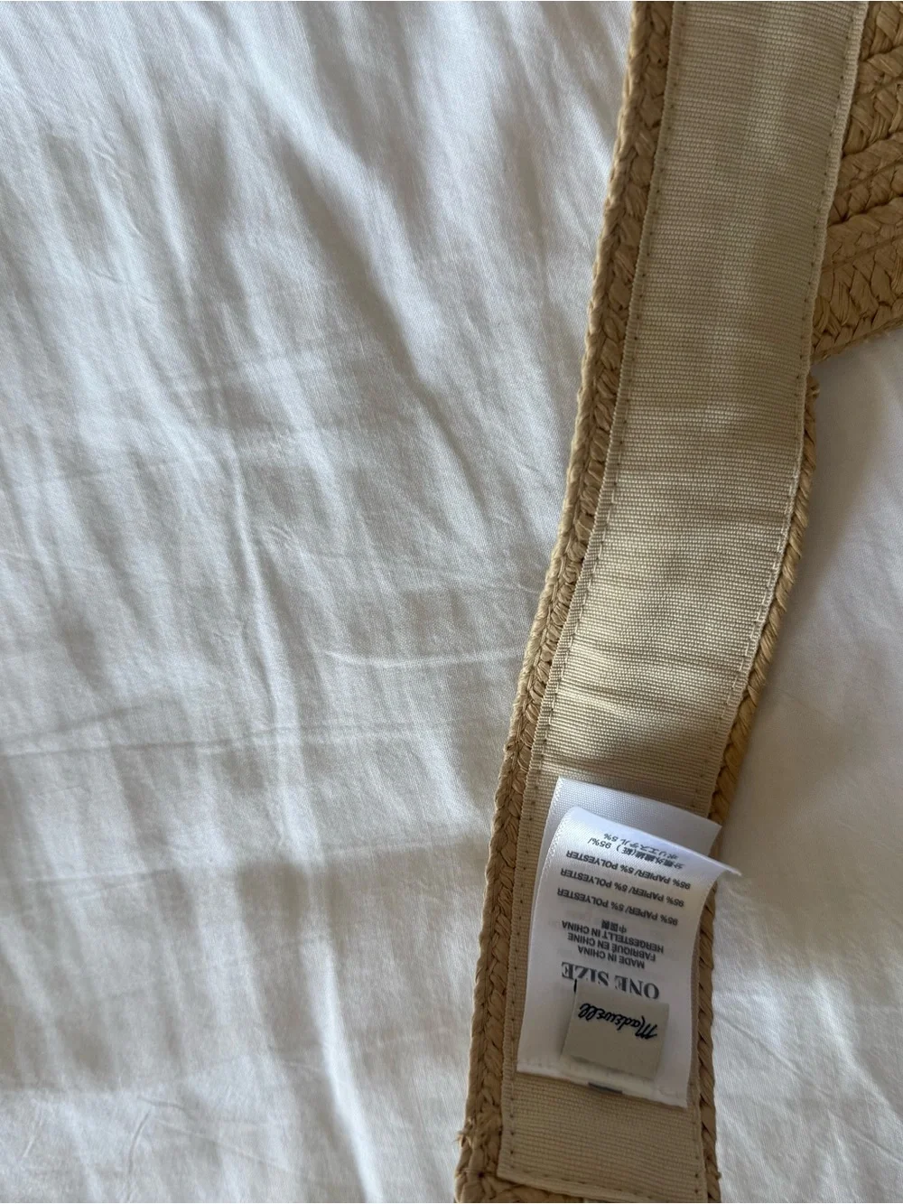 Madewell Packable Straw Visor